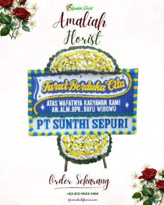 Papan Bunga Duka di Timbangan