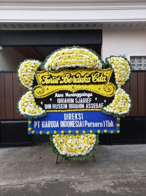 Papan Bunga Duka di Timbangan
