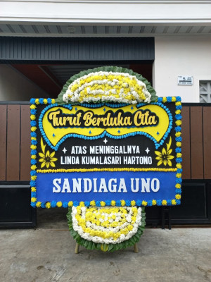 Papan Bunga Duka di Timbangan